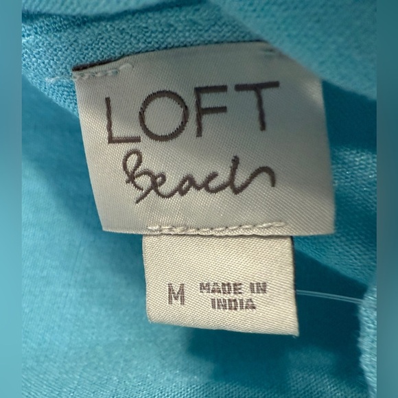 Tiffany blue LOFT BEACH jumpsuit size medium NWT - Picture 6 of 7
